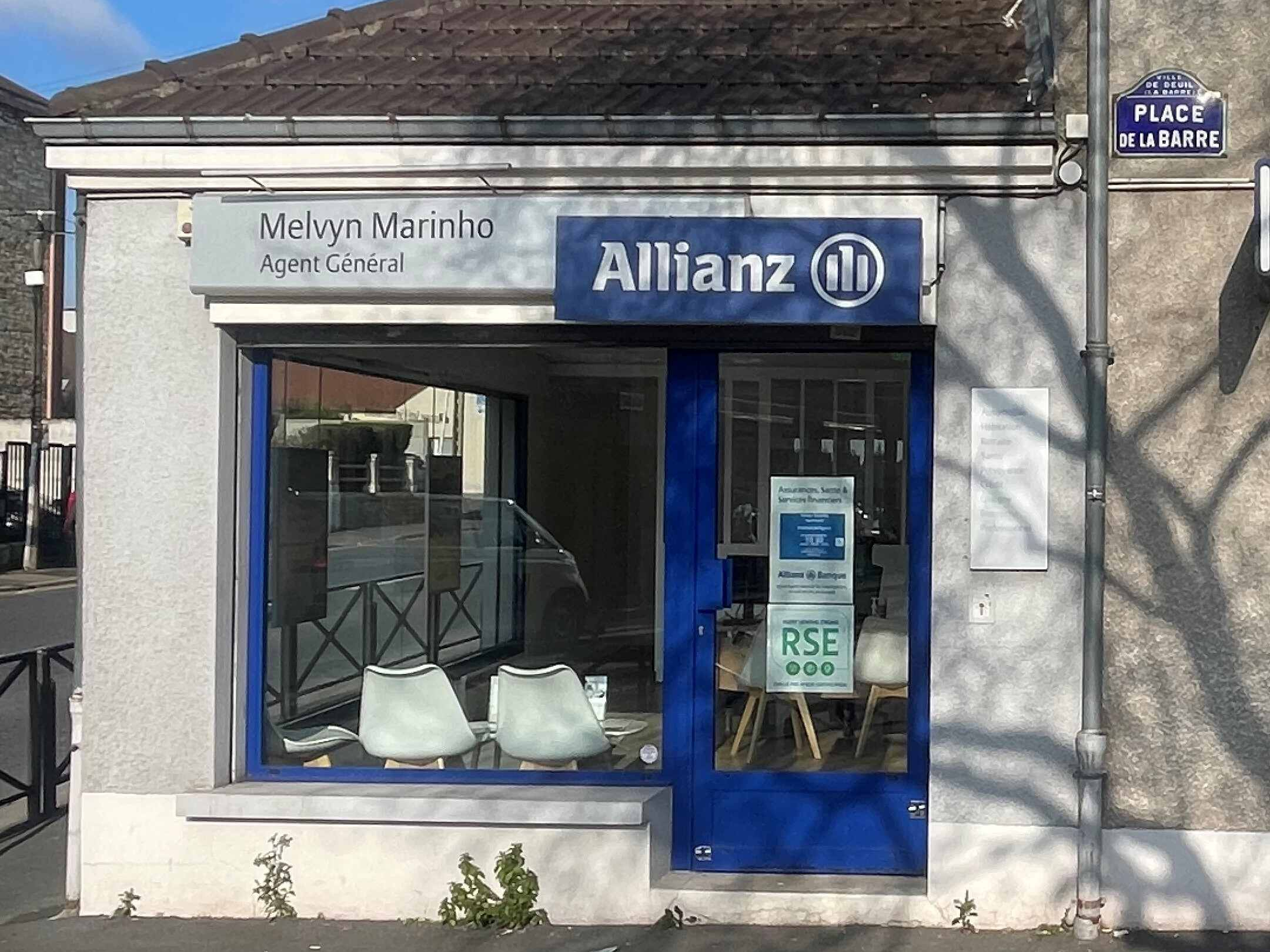 Devanture de notre agence d’assurance Allianz de Deuil Enghien
