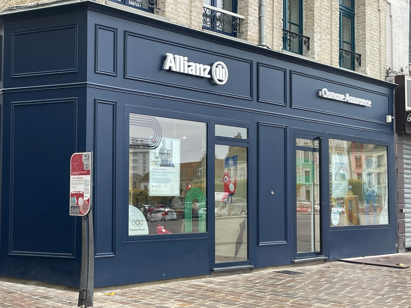 Devanture de notre agence d’assurance Allianz de St Omer