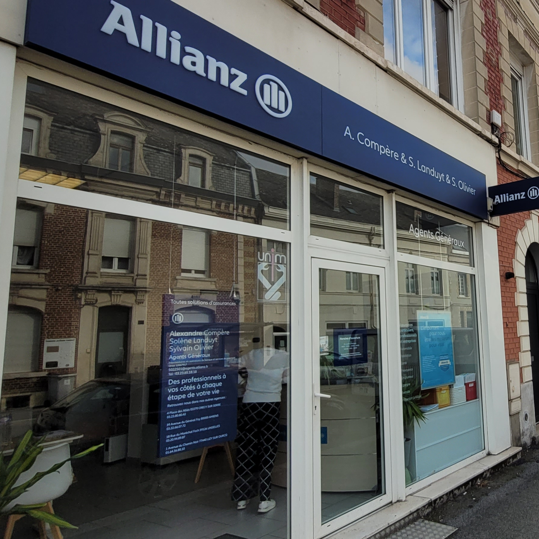 Devanture de notre agence Allianz de Saint-Quentin