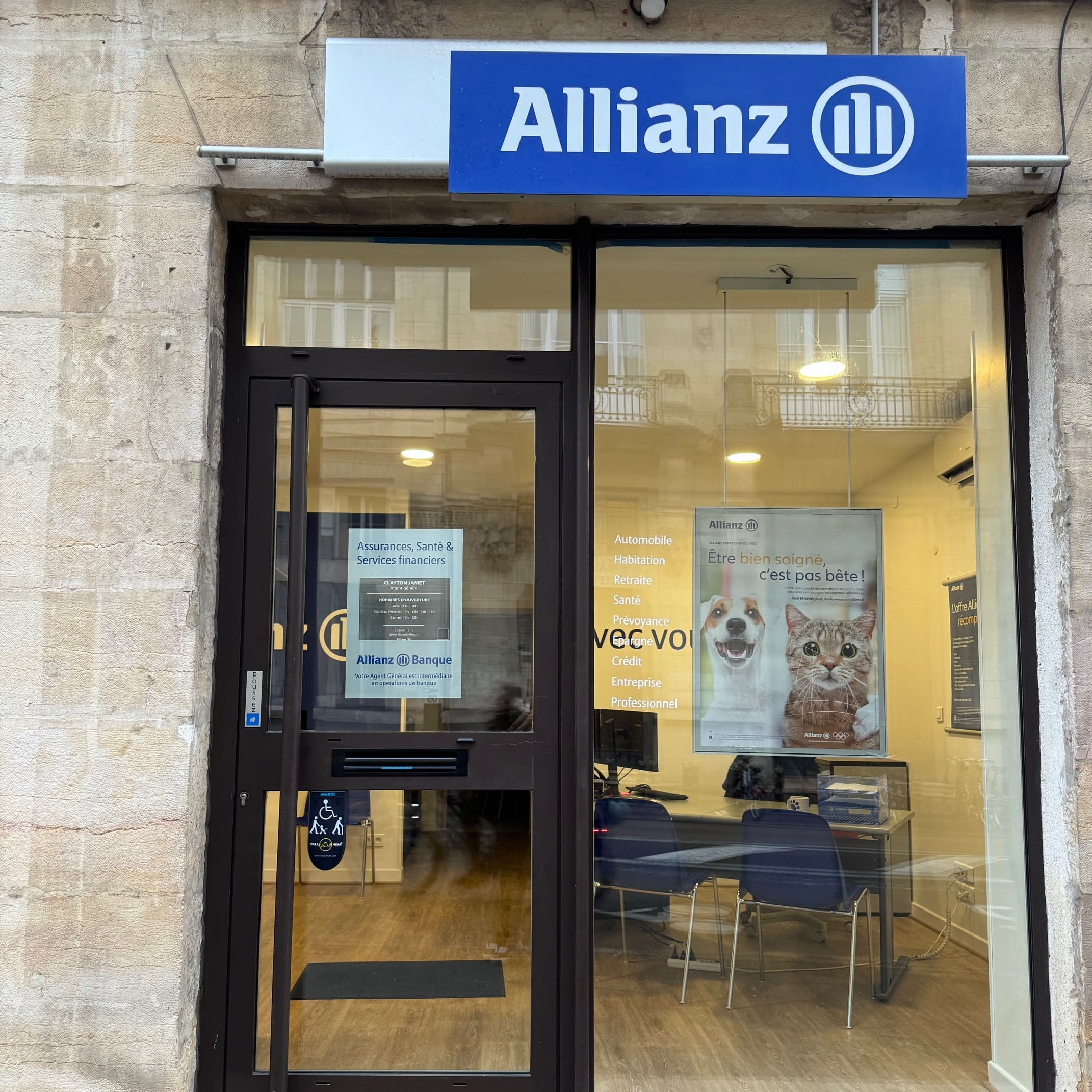 Devanture de notre agence Allianz
