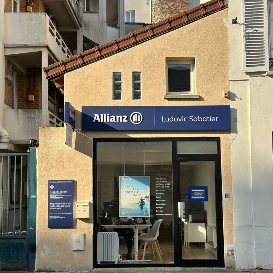 Devanture agence Allianz Asnière sur seine